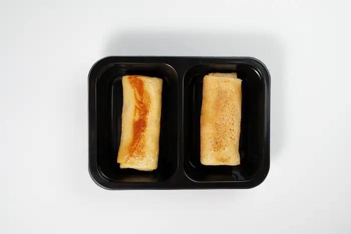 Блины с яблоком и корицей